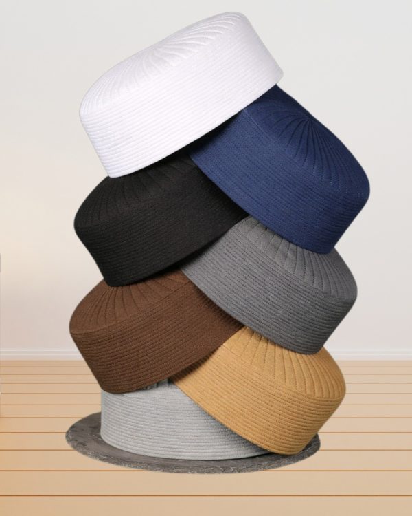 Badar Prayer Cap – Premium Textured Islamic Topi