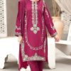 2 Pcs Women's Unstitched Embroidered Suit